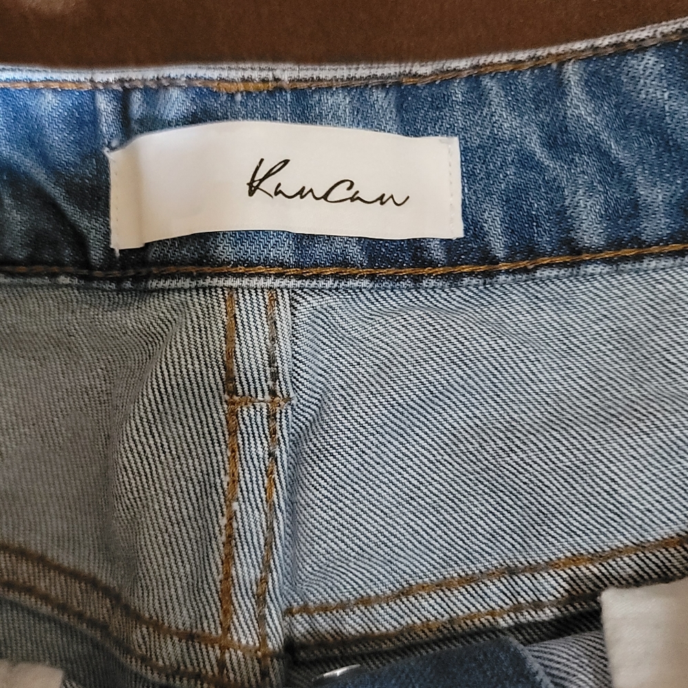 KanCan high rise button fly cut off shorts - Picture 5 of 6